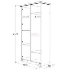 Спальный гарнитур Ольга-1Н (модульная) в Ноябрьске - noyabrsk.mebel24.online | фото 3