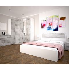 Спальный гарнитур Сорренто EVO (модульный) в Ноябрьске - noyabrsk.mebel24.online | фото 3