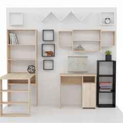 Стеллаж Элемент-1 (дуб сонома) в Ноябрьске - noyabrsk.mebel24.online | фото 4