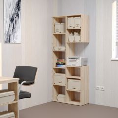 Стеллаж Элемент-2 (дуб сонома) в Ноябрьске - noyabrsk.mebel24.online | фото 3