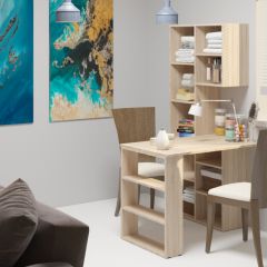 Стеллаж Элемент-2 (дуб сонома) в Ноябрьске - noyabrsk.mebel24.online | фото 4