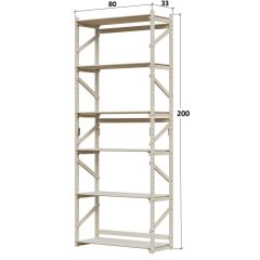 Стеллаж Конструктор Арт.С2000-1 в Ноябрьске - noyabrsk.mebel24.online | фото 2