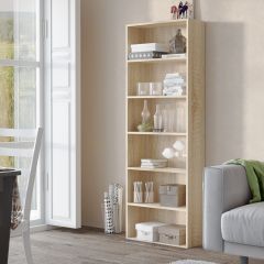 Стеллаж Лофт (Дуб сонома) в Ноябрьске - noyabrsk.mebel24.online | фото