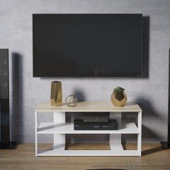 Стеллаж под ТВ Diamond Тип 3 в Ноябрьске - noyabrsk.mebel24.online | фото 4