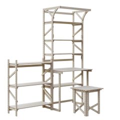 Стеллаж+стол со стойкой Конструктор Арт.СRСт2-1 в Ноябрьске - noyabrsk.mebel24.online | фото 5