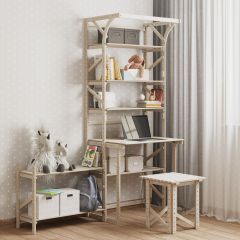 Стеллаж+стол со стойкой Конструктор Арт.СRСт2-1 в Ноябрьске - noyabrsk.mebel24.online | фото 4