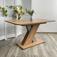 Стол EXEL 140 Дуб Вотан/ Алюминий М-City в Ноябрьске - noyabrsk.mebel24.online | фото 3