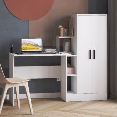 Стол компьютерный СКМ-1 ЛДСП Белый в Ноябрьске - noyabrsk.mebel24.online | фото