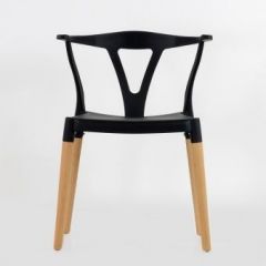 Стул Barneo N-218 Wishbone интерьерный кухонный черный в Ноябрьске - noyabrsk.mebel24.online | фото 3