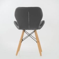 Стул Barneo N-42 Perfecto PU серый в Ноябрьске - noyabrsk.mebel24.online | фото 3