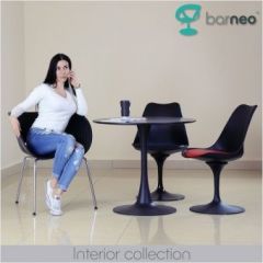Стул Barneo N-8 Tulip style черный с черной подушкой в Ноябрьске - noyabrsk.mebel24.online | фото 4
