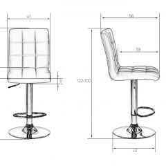Стул барный DOBRIN KRUGER LM-5009 (черный) в Ноябрьске - noyabrsk.mebel24.online | фото 2