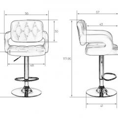 Стул барный DOBRIN TIESTO LM-3460 (красный) в Ноябрьске - noyabrsk.mebel24.online | фото 3