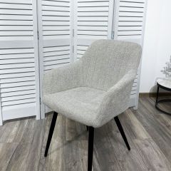 Стул BRANDY WZ2042-19 галечный серый фактурный велюр/ черный каркас М-City в Ноябрьске - noyabrsk.mebel24.online | фото 5