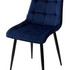 Стул CHIC BLUVEL-86 NAVY BLUE / черный каркас М-City в Ноябрьске - noyabrsk.mebel24.online | фото