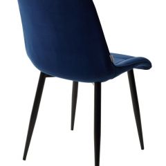 Стул CHIC BLUVEL-86 NAVY BLUE / черный каркас М-City в Ноябрьске - noyabrsk.mebel24.online | фото 3