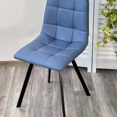 Стул CHILLI-Q SQUARE Oracul 795 Синий, экокожа PU / черный каркас, М-City в Ноябрьске - noyabrsk.mebel24.online | фото 4