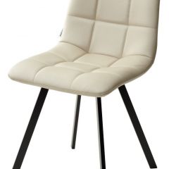Стул CHILLI SQUARE HK017-02 серо-бежевый, PU/ черный каркас М-City в Ноябрьске - noyabrsk.mebel24.online | фото