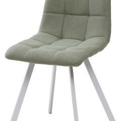 Стул CHILLI SQUARE UF860-11B мятный, ткань/ белый каркас М-City в Ноябрьске - noyabrsk.mebel24.online | фото