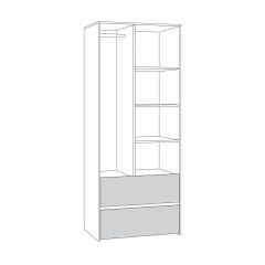 Торонто Шкаф для одежды 13.333 в Ноябрьске - noyabrsk.mebel24.online | фото 2