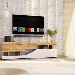 Тумба под ТВ НКМ Дубай секция №4 в Ноябрьске - noyabrsk.mebel24.online | фото 3