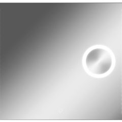 Зеркало Cosmo 100 alum (линза) с подсветкой Sansa (SCL1026Z) в Ноябрьске - noyabrsk.mebel24.online | фото