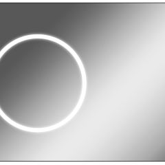 Зеркало Eclipse 100 black с подсветкой Sansa (SE1032Z) в Ноябрьске - noyabrsk.mebel24.online | фото