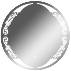 Зеркало Канберра 700х700 с подсветкой Домино (GL7032Z) в Ноябрьске - noyabrsk.mebel24.online | фото 1