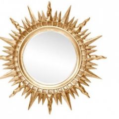 Зеркало круглое золото (1810(1) в Ноябрьске - noyabrsk.mebel24.online | фото 1