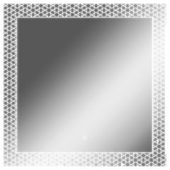 Зеркало Манила 700х700 с подсветкой Домино (GL7052Z) в Ноябрьске - noyabrsk.mebel24.online | фото 1