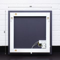 Зеркало Минск 800х800 с подсветкой Домино (GL7040Z) в Ноябрьске - noyabrsk.mebel24.online | фото 5