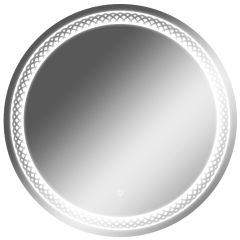 Зеркало Прая 700х700 с подсветкой Домино (GL7048Z) в Ноябрьске - noyabrsk.mebel24.online | фото 1