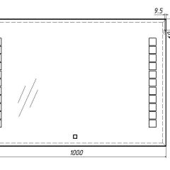 Зеркало Quadro 100 alum с подсветкой Sansa (SQ1019Z) в Ноябрьске - noyabrsk.mebel24.online | фото 7