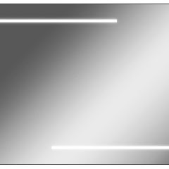 Зеркало Ray 100 black с подсветкой Sansa (SR1035Z) в Ноябрьске - noyabrsk.mebel24.online | фото 1