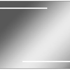 Зеркало Ray 90 black с подсветкой Sansa (SR1036Z) в Ноябрьске - noyabrsk.mebel24.online | фото 1