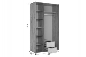 АДАМ К2 Спальный гарнитур (графит) в Ноябрьске - noyabrsk.mebel24.online | фото 4