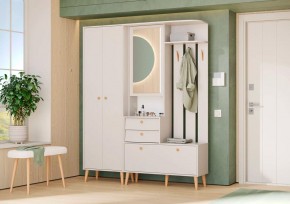 АФИНА Прихожая (модульная) кашемир серый в Ноябрьске - noyabrsk.mebel24.online | фото 1