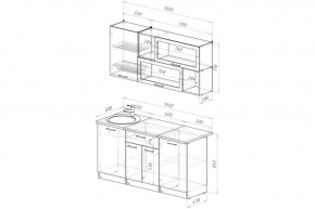 АНТИКА Кухонный гарнитур Стандарт (1600 мм) в Ноябрьске - noyabrsk.mebel24.online | фото 2