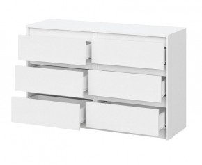 АЙДЕН КМ06-1200 Комод 6 ящиков (белый) в Ноябрьске - noyabrsk.mebel24.online | фото 2