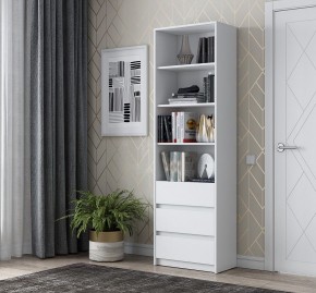 АЙДЕН СТЛ06-600 Стеллаж с 3 ящиками (белый) в Ноябрьске - noyabrsk.mebel24.online | фото