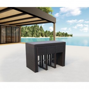 Барный комплект плетеной мебели T390AD/Y390A-W63_6Pcs Brown в Ноябрьске - noyabrsk.mebel24.online | фото 2