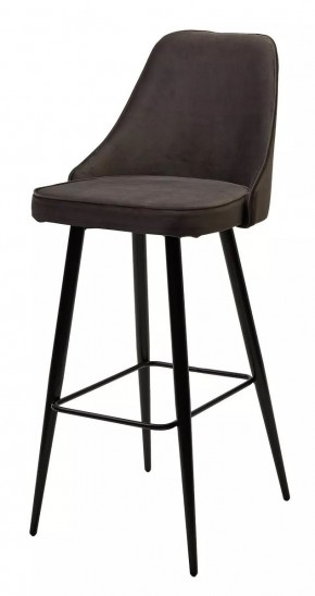 Барный стул NEPAL-BAR ГРАФИТ #14, велюр/ черный каркас (H=78cm) М-City в Ноябрьске - noyabrsk.mebel24.online | фото 1