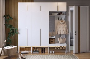 БАСКО Прихожая К10 (белое дерево) в Ноябрьске - noyabrsk.mebel24.online | фото