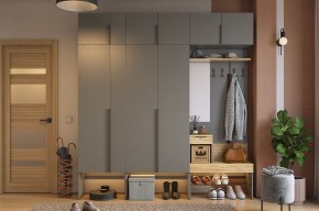 БАСКО Прихожая К10 (графит) в Ноябрьске - noyabrsk.mebel24.online | фото