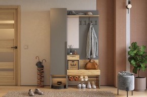 БАСКО Прихожая К3 (графит) в Ноябрьске - noyabrsk.mebel24.online | фото