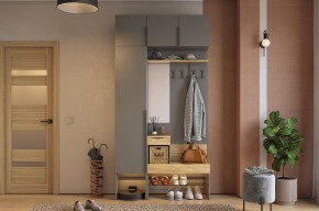 БАСКО Прихожая К4 (графит) в Ноябрьске - noyabrsk.mebel24.online | фото