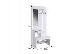 БАСКО Прихожая К6 (графит) в Ноябрьске - noyabrsk.mebel24.online | фото 3
