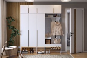 БАСКО Прихожая К7 (белое дерево) в Ноябрьске - noyabrsk.mebel24.online | фото