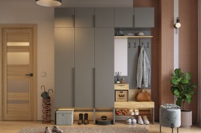 БАСКО Прихожая К7 (графит) в Ноябрьске - noyabrsk.mebel24.online | фото