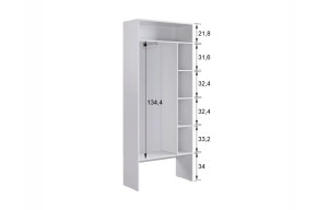 БАСКО Прихожая К7 (кашемир) в Ноябрьске - noyabrsk.mebel24.online | фото 6